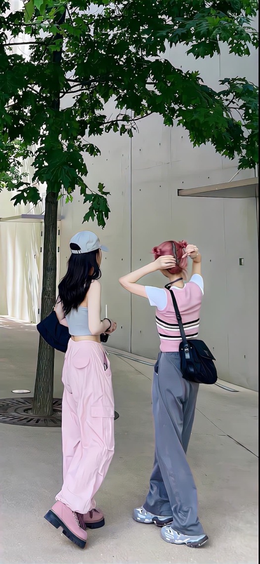 美女背影