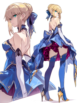 4K 手绘 Saber