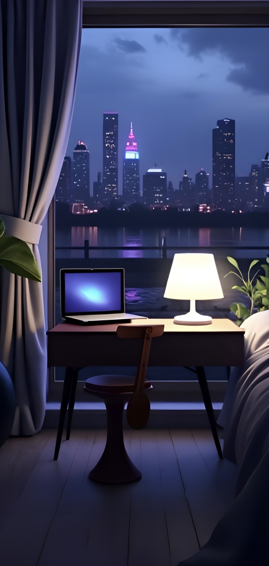 夜景房间