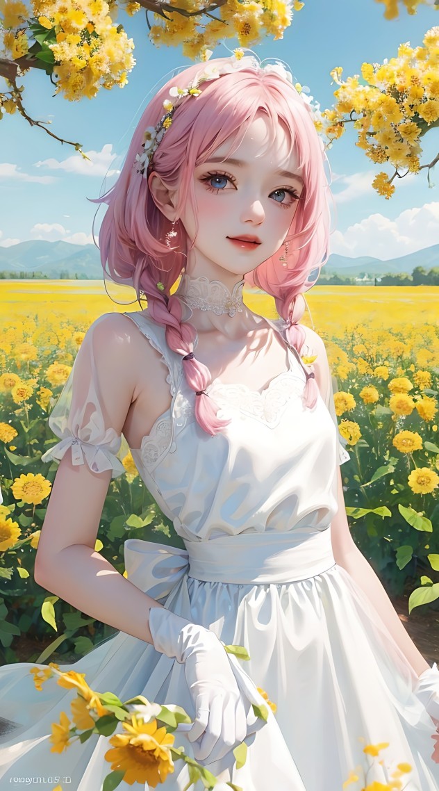 春天可愛女孩