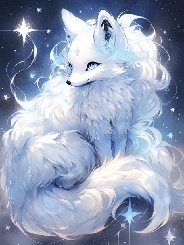 幻想白狐