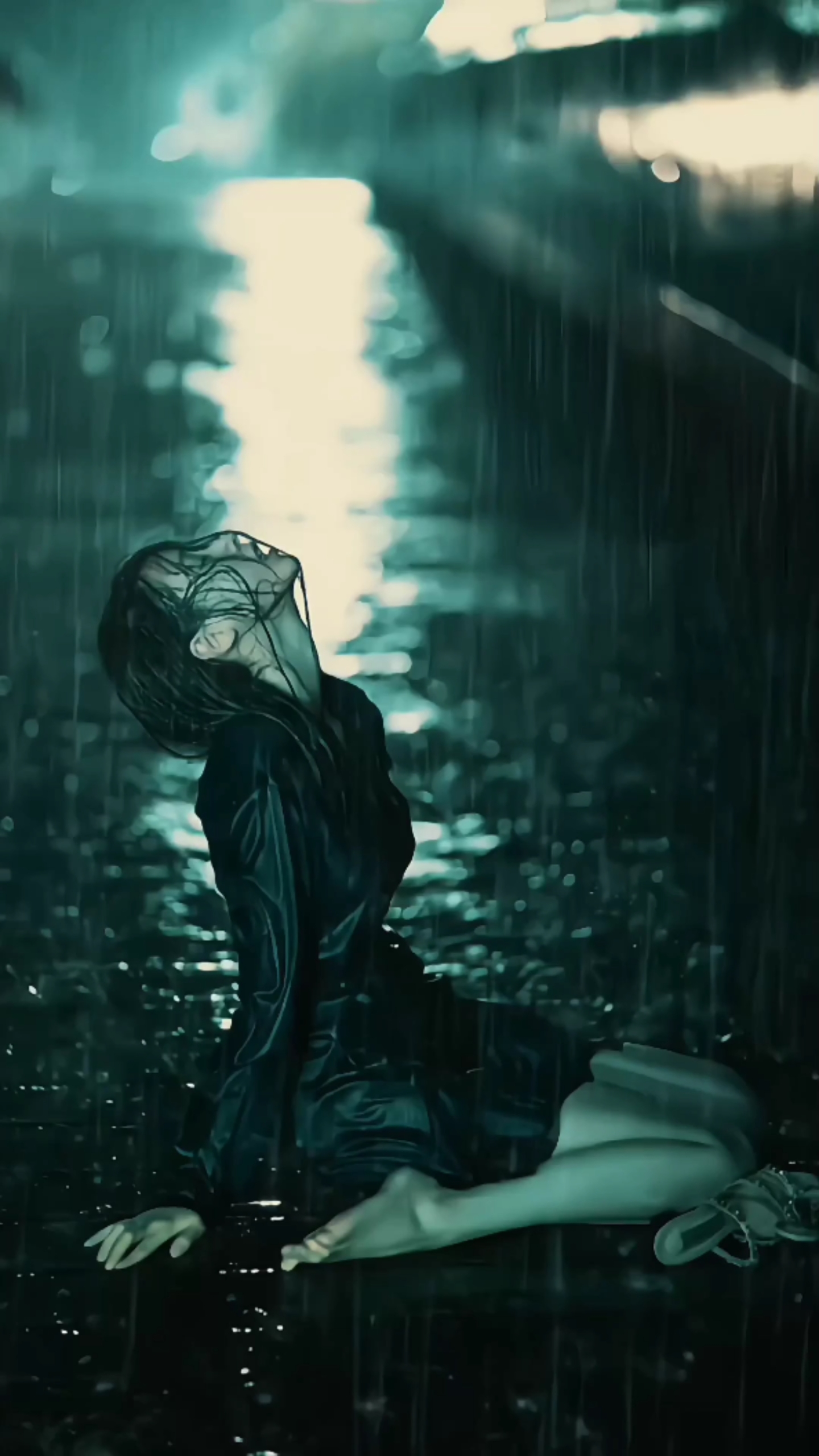 雨中的女孩4k