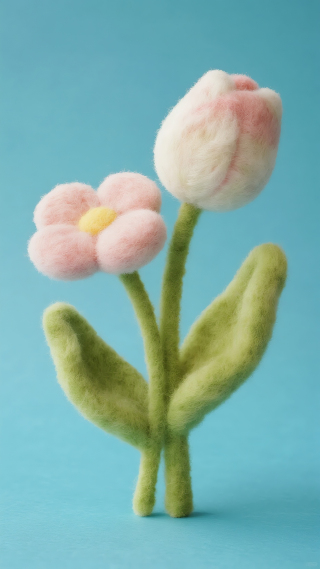 毛毡粉花