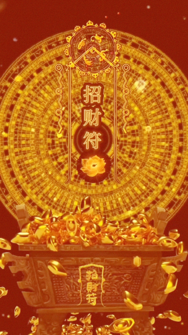發財壁紙招財符靜態壁紙