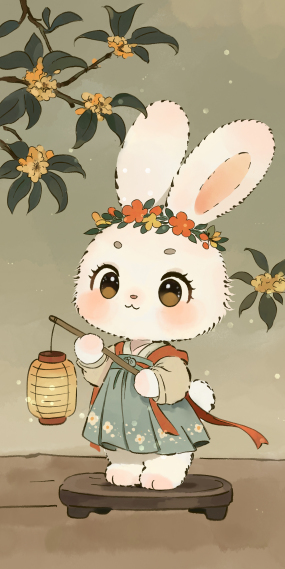 月下桂影与小兔