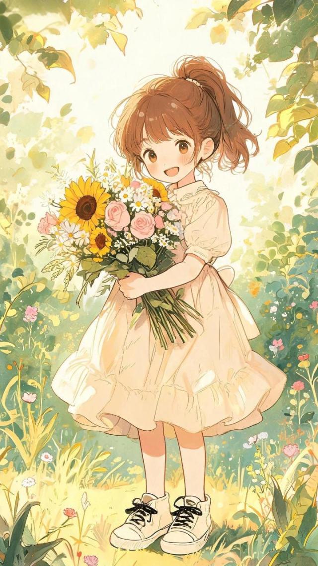 夏天阳光花和我