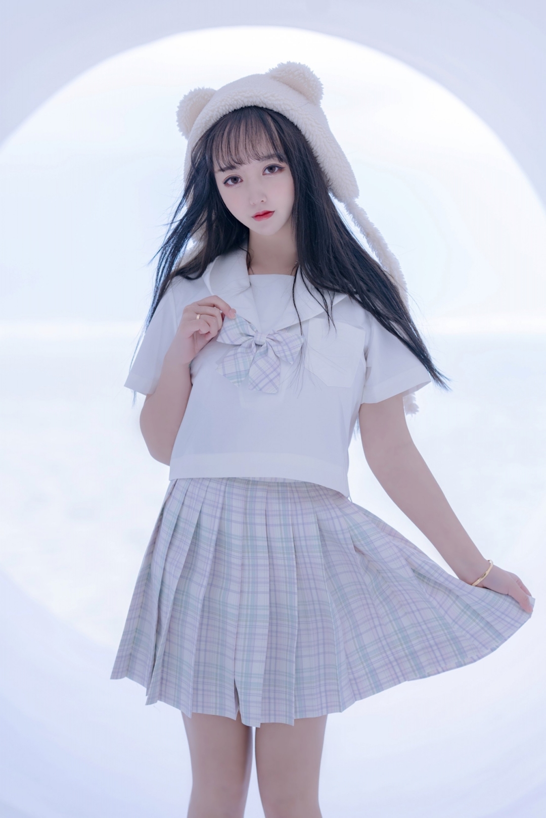美女JK可愛清純清新雪白微信聊天圖
