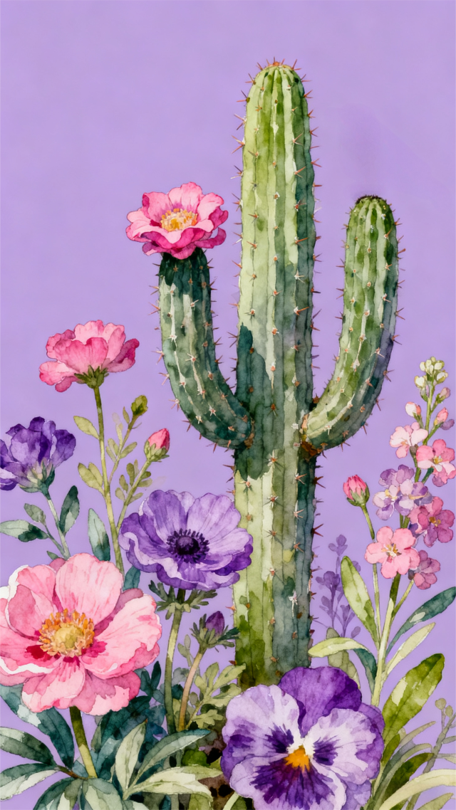 紫色系插花