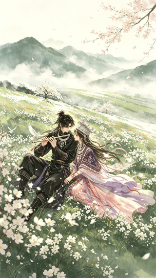 山花吹笛遇