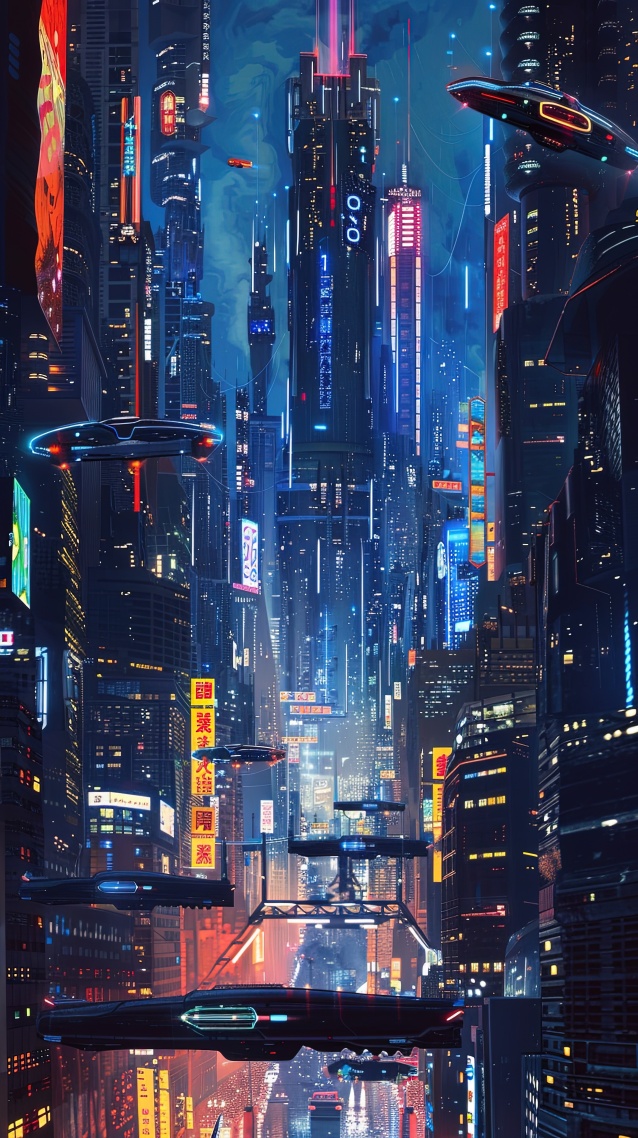 赛博未来主义城市