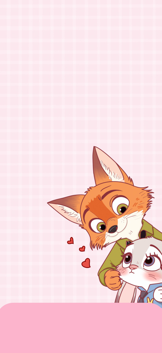 朱迪尼克情侣粉色好运主屏