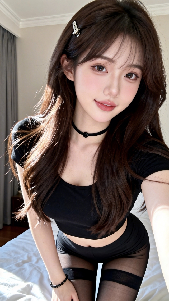 黑丝美女一