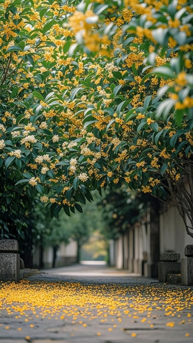 两旁桂花
