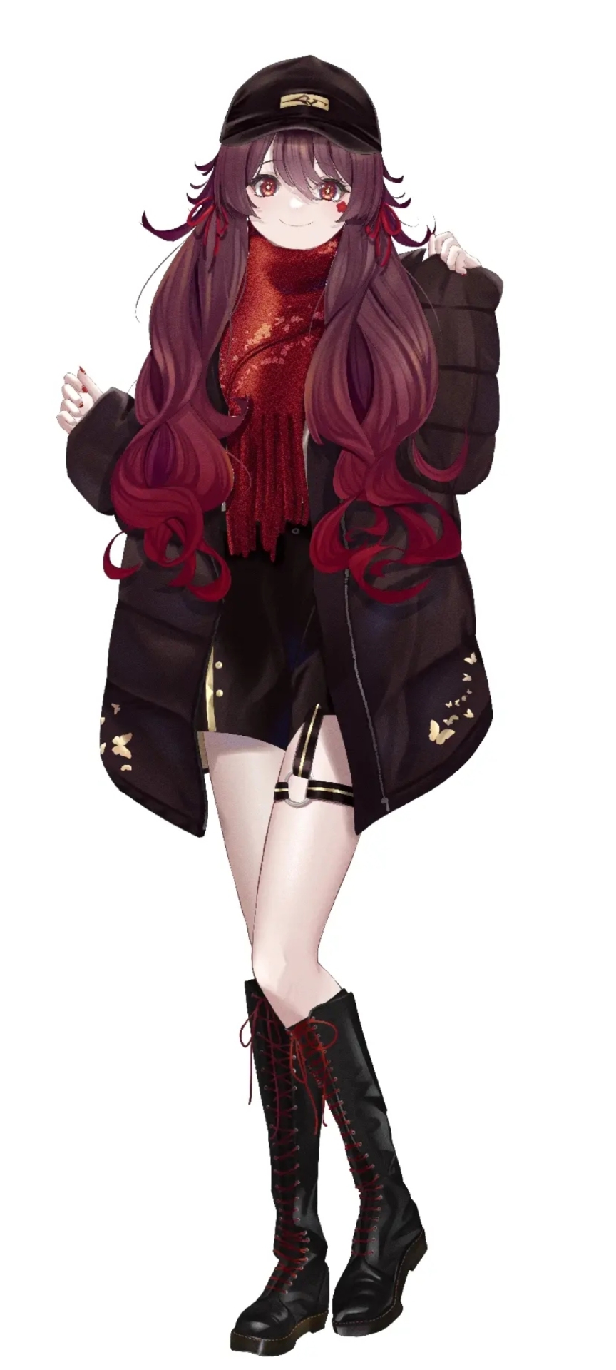 私服 胡桃聊天背景图