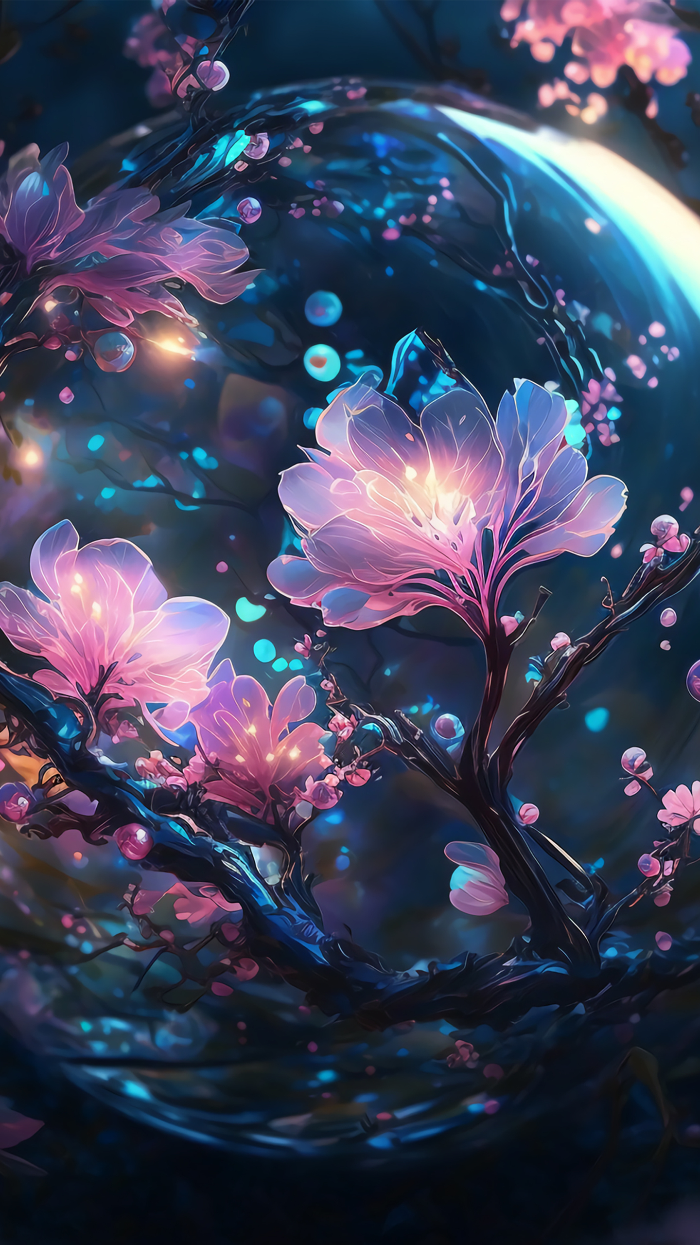 水晶花卉1