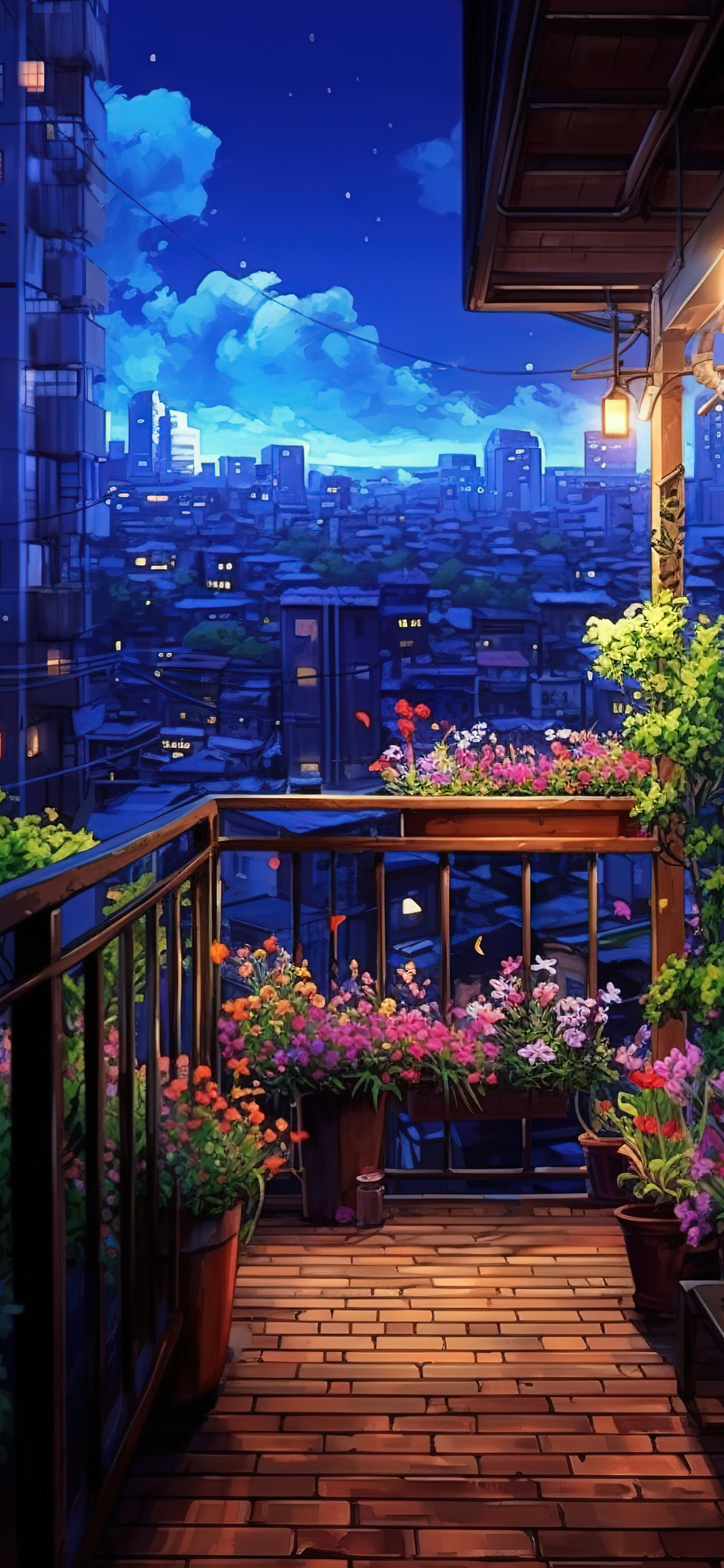 阳台夜景
