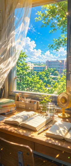 夏日书桌