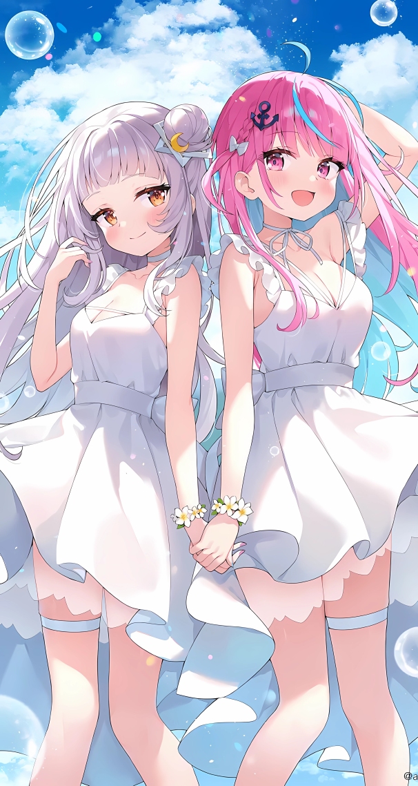 日系美少女(动漫手机静态壁纸)