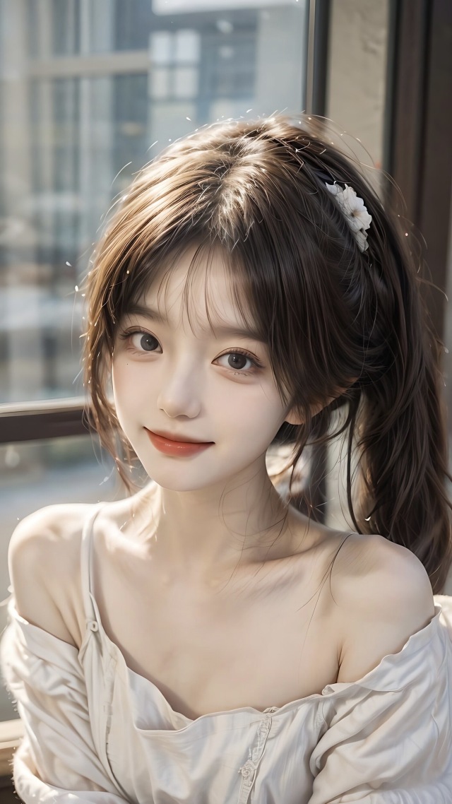 床边少女