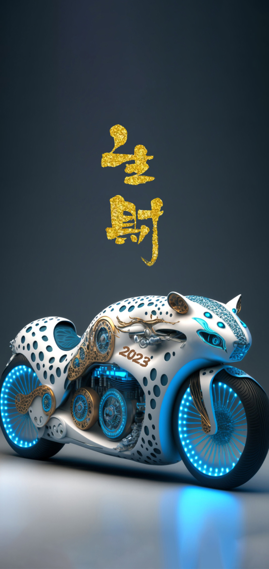 生财 暴富 摩托 4K