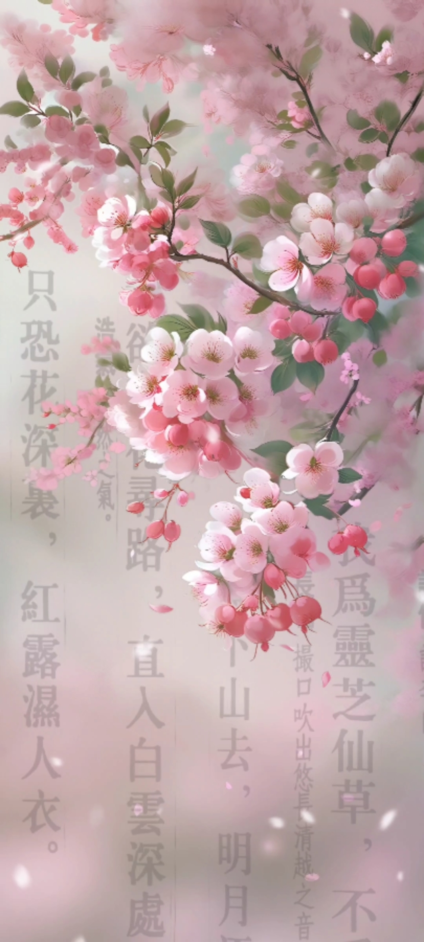 棠簇疊錦·翠影搖春