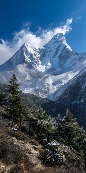 雪域巅峰的壮丽