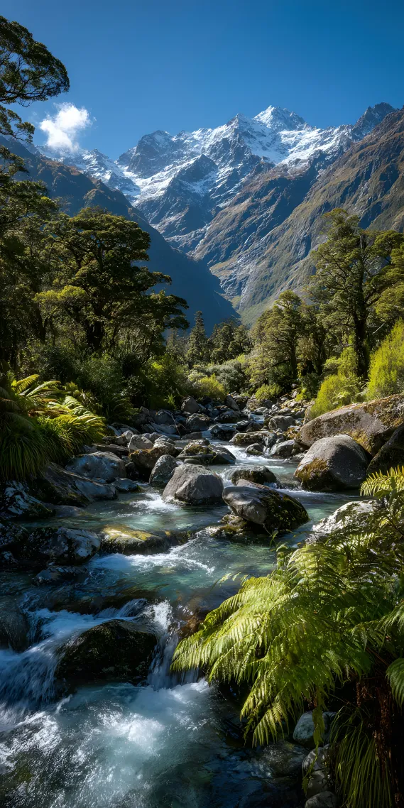 纯净山谷的自然交响曲