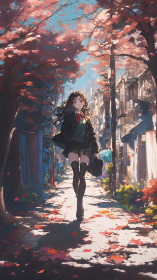 枫叶少女-美娜