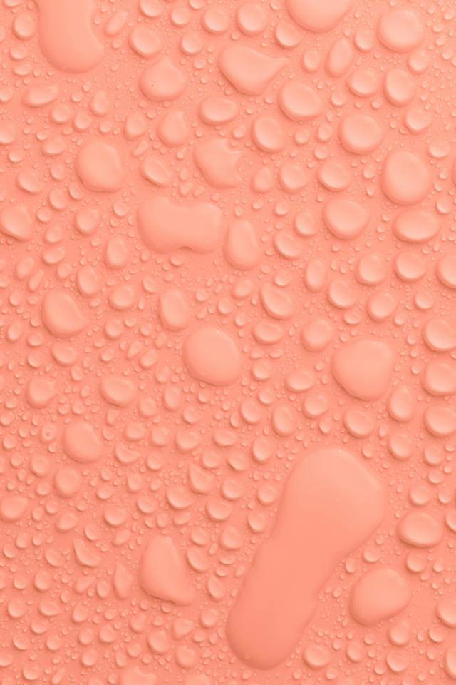 簡約橙色水滴屏幕壁紙