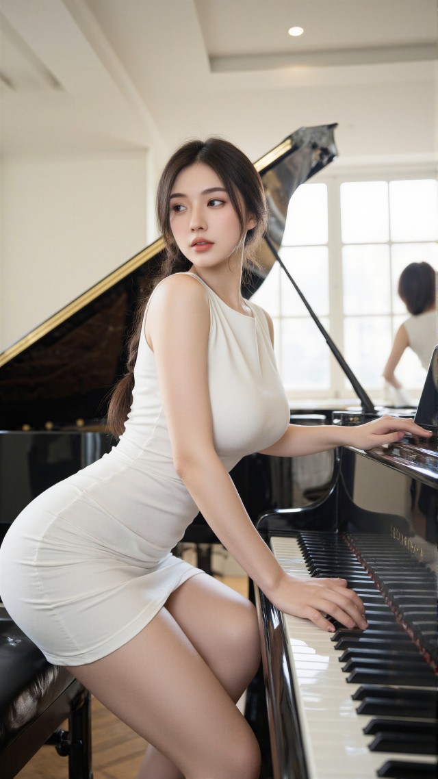 钢琴美女