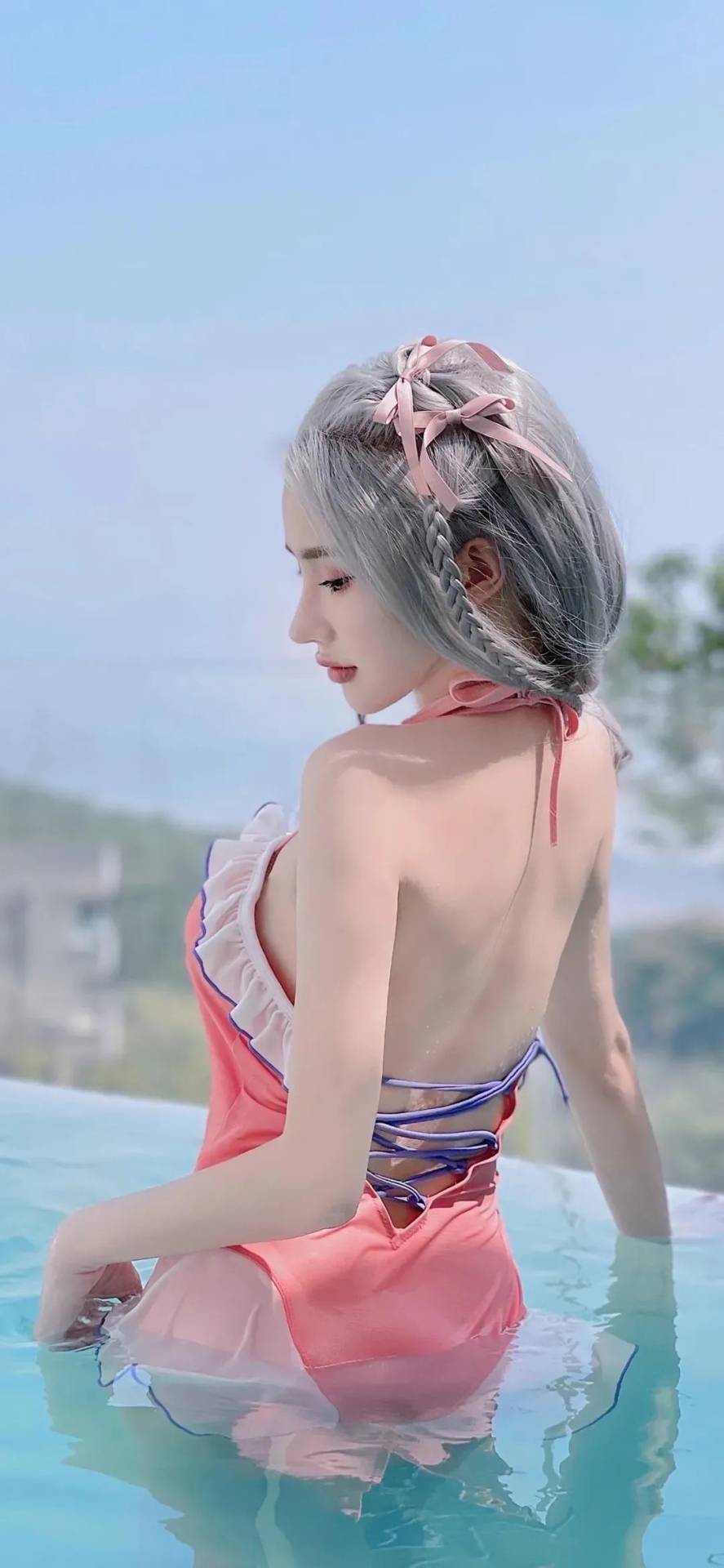 泳池美女3