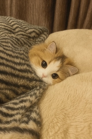 被窝里的小猫咪