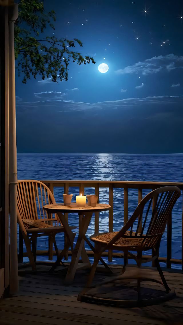 海边夜色