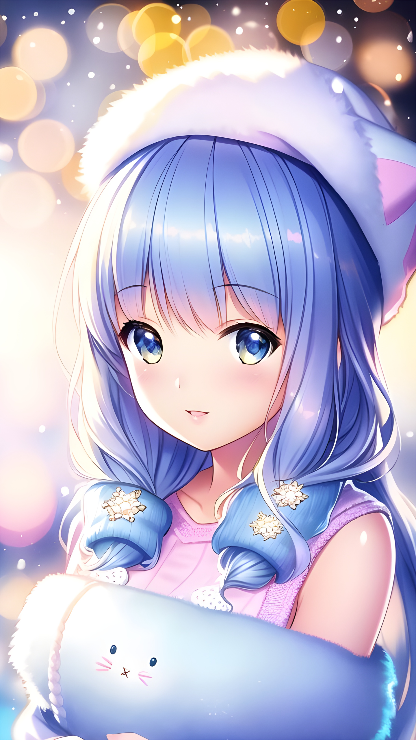 藍發可愛女孩