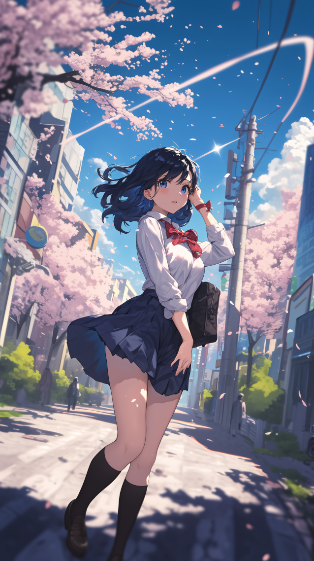 晴空下的菜菜子