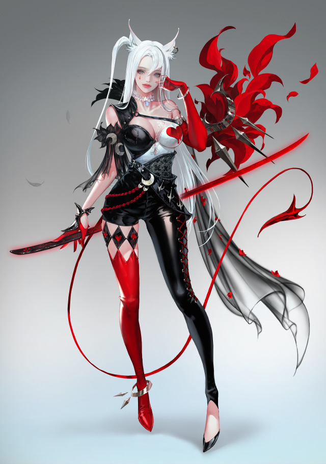 二次元動漫遊戲清純美女