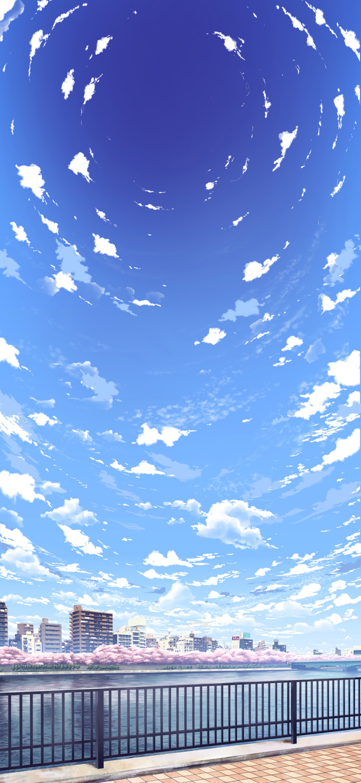 動漫風景手機背景圖片