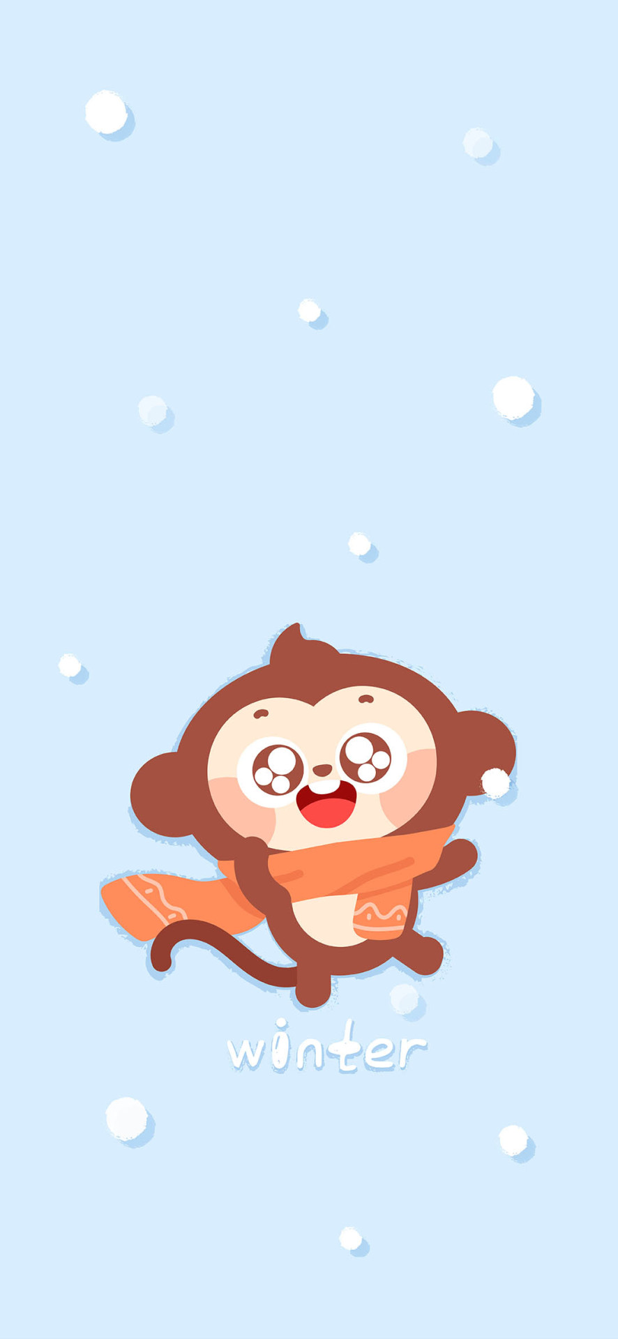 冬日初雪可愛唯美