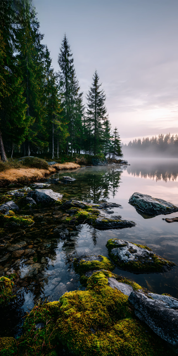 晨雾与松影，湖石低语的秘境