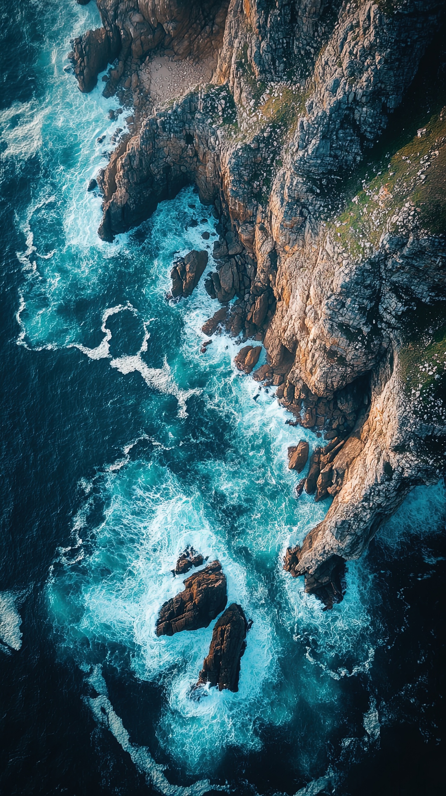 俯瞰懸崖海岸
