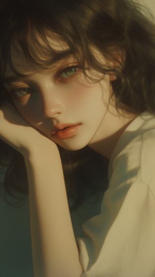 静谧氛围美女