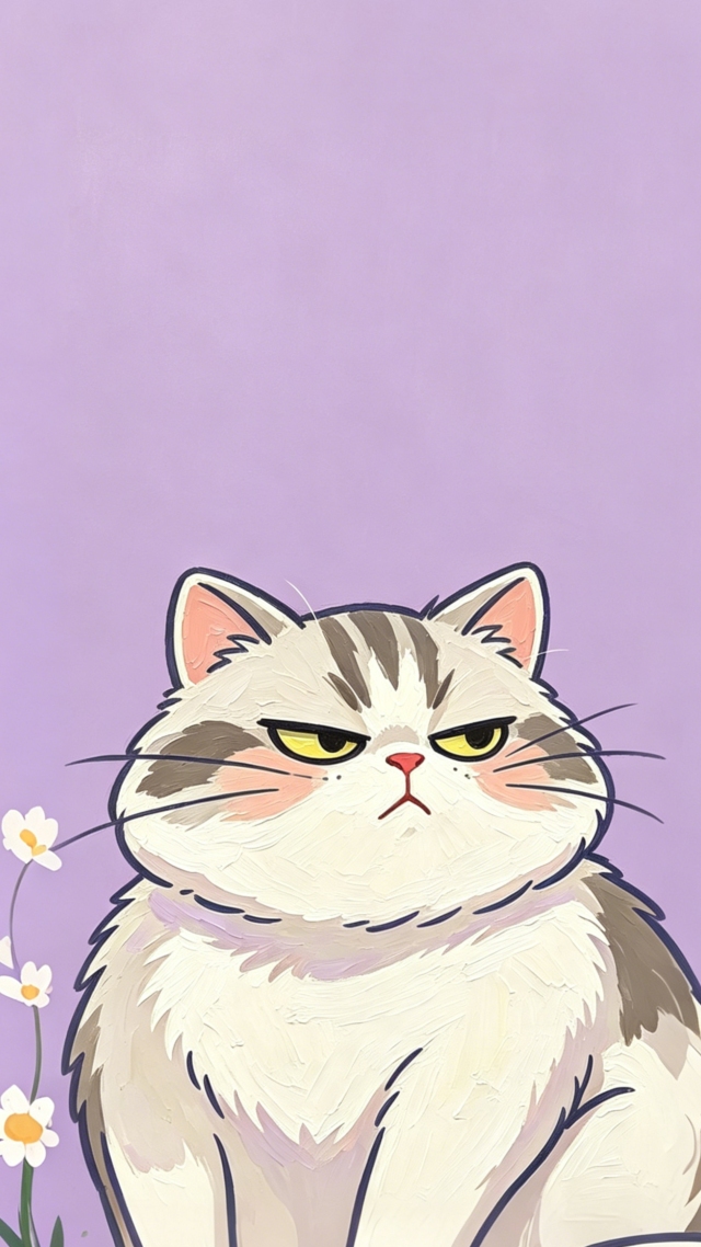 臭脸猫咪