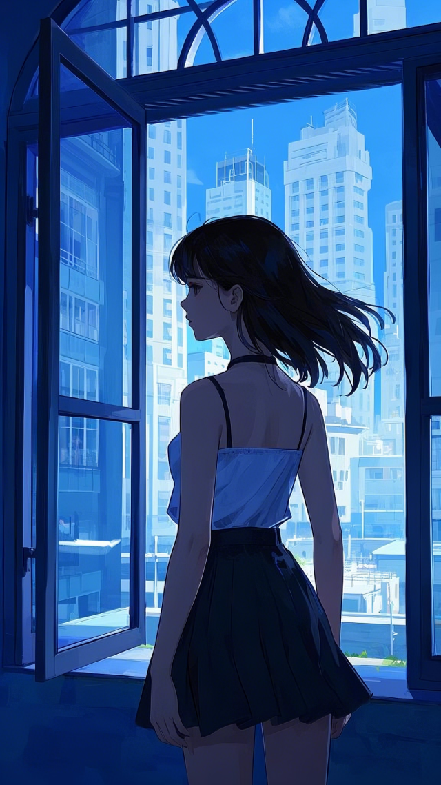 少女背影