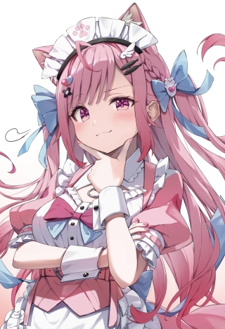 粉发女仆