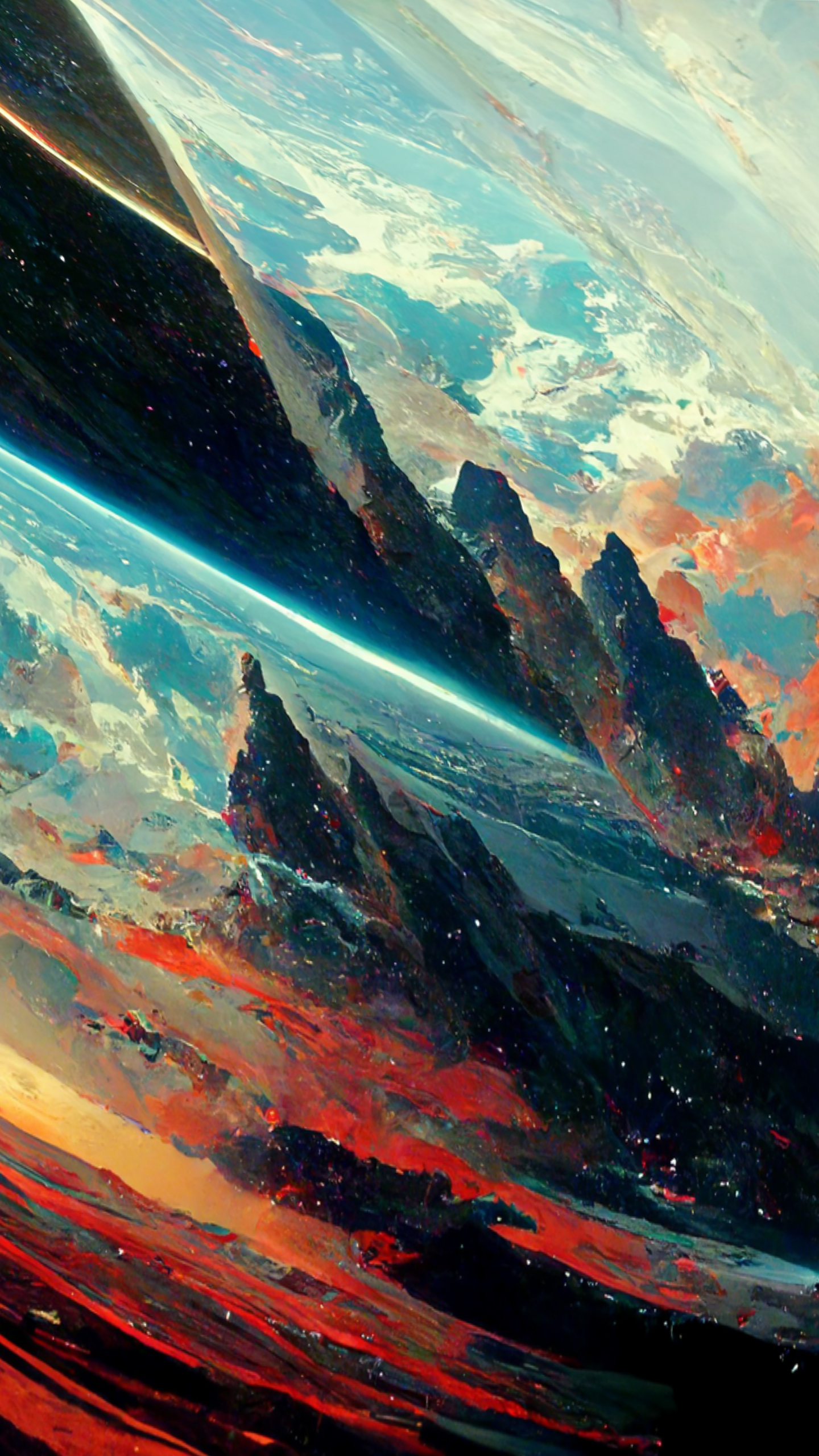 畫板加星空
