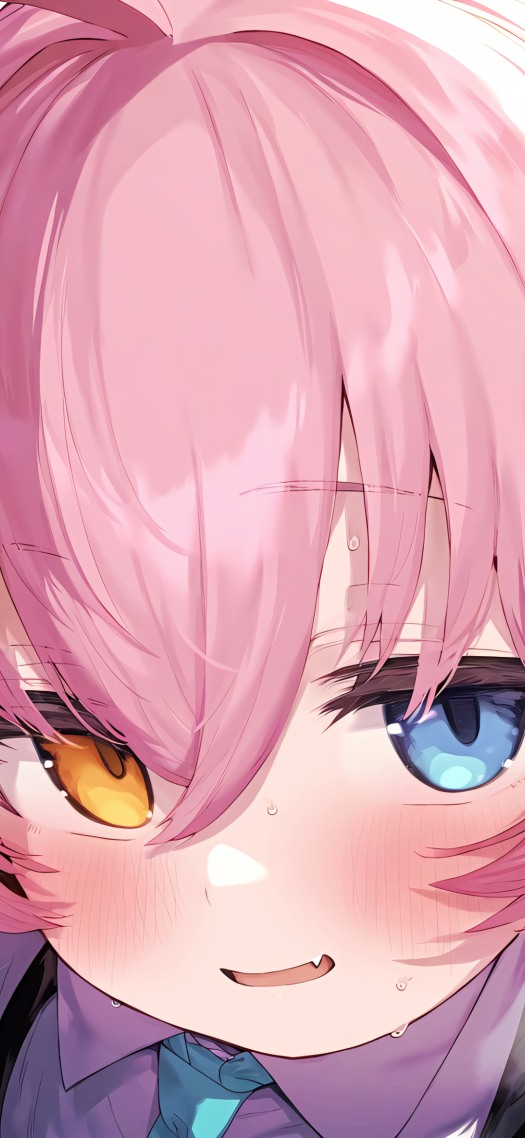 粉发少女