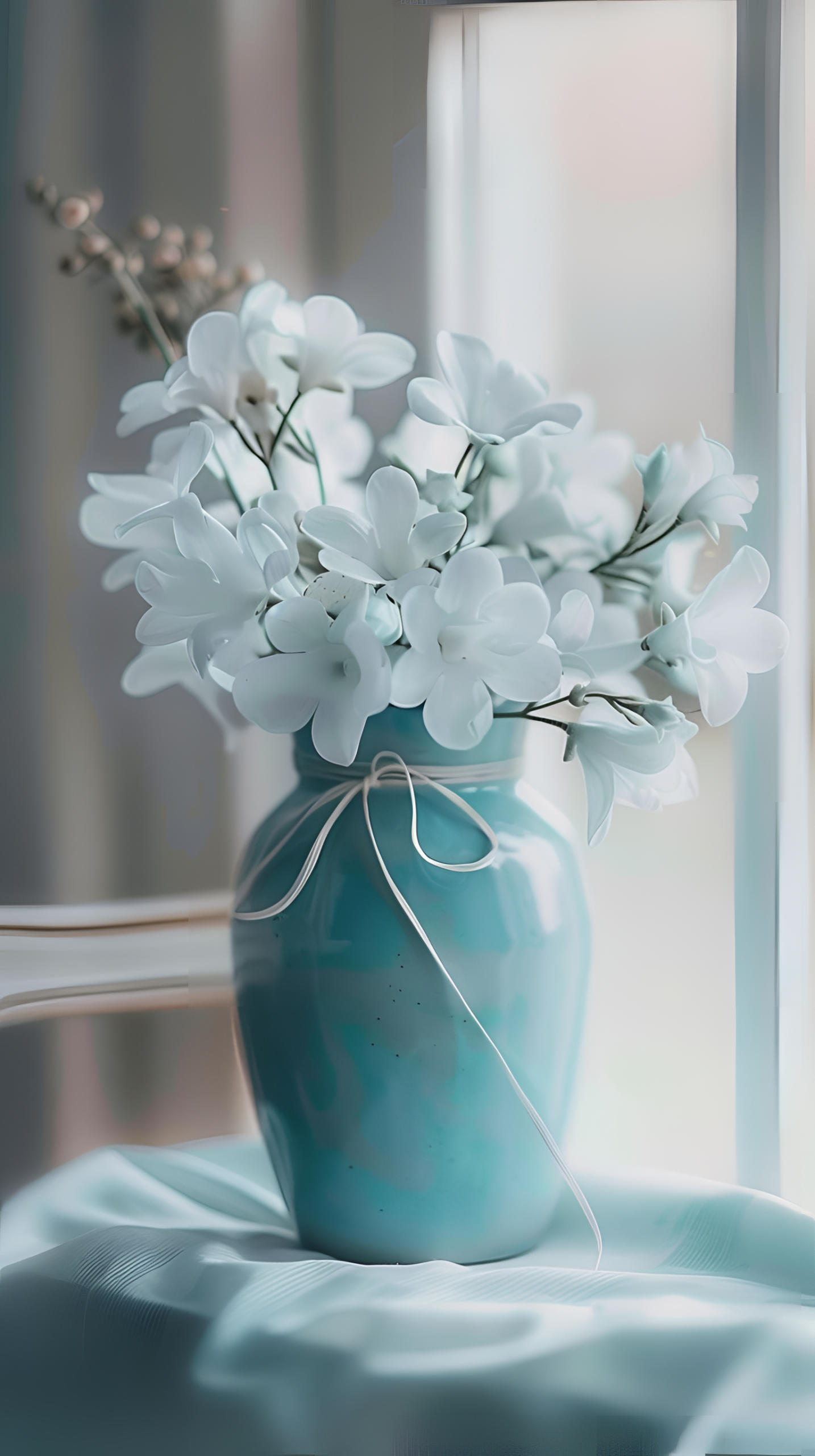 安靜小白花