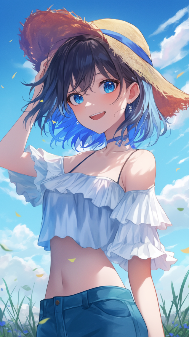 清爽夏日女孩