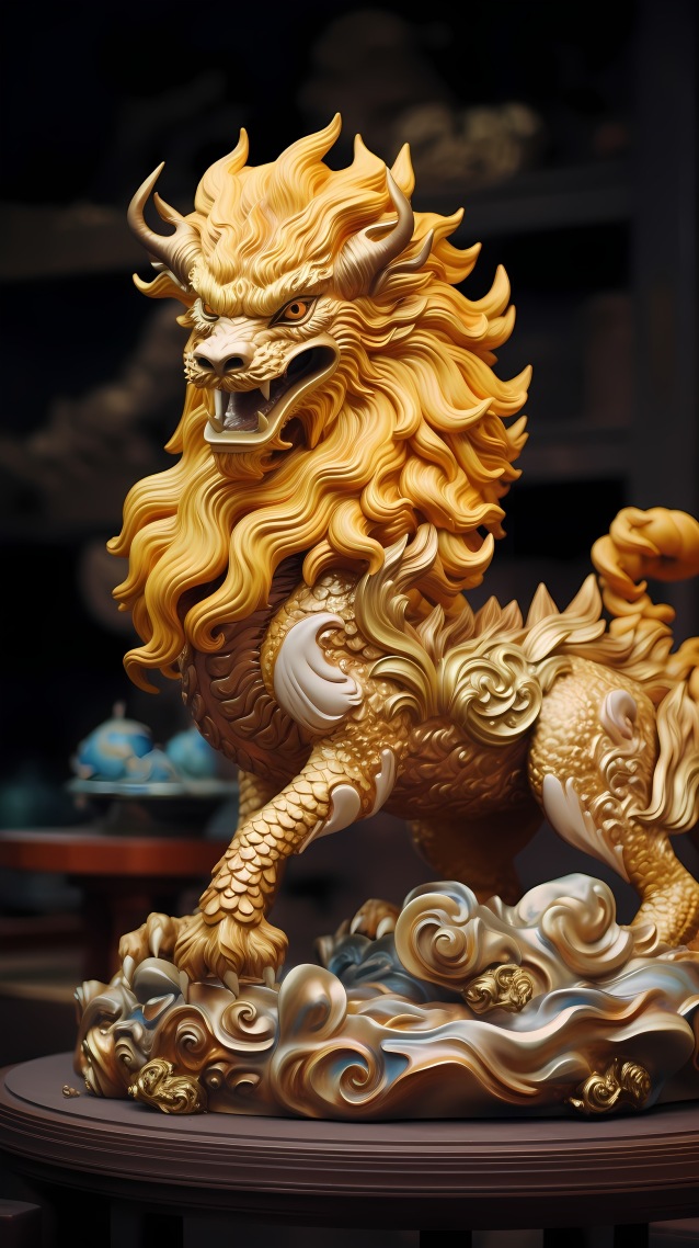 金麒麟(动物手机静态壁纸) - 动物手机壁纸下载 - 元气壁纸