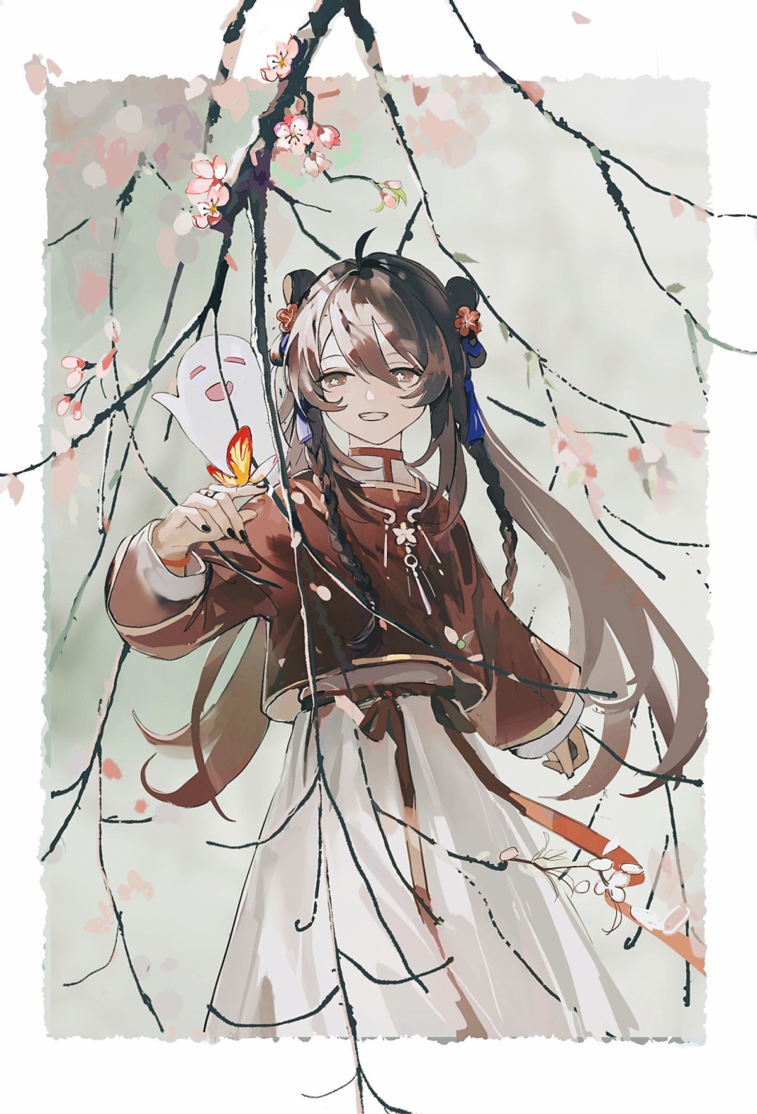 桃花初綻